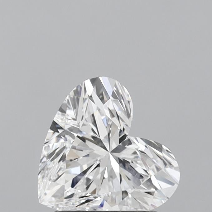 1.27 Carat Heart Shaped, Ideal Cut, D Color, VS1 Clarity, IGI Certified Lab Grown Diamond