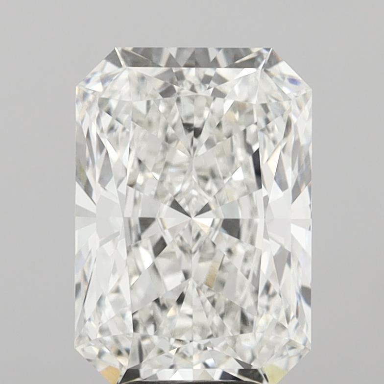 6.03 Carat Radiant Shaped, Ideal Cut, E Color, VVS2 Clarity, IGI Certified Lab Grown Diamond