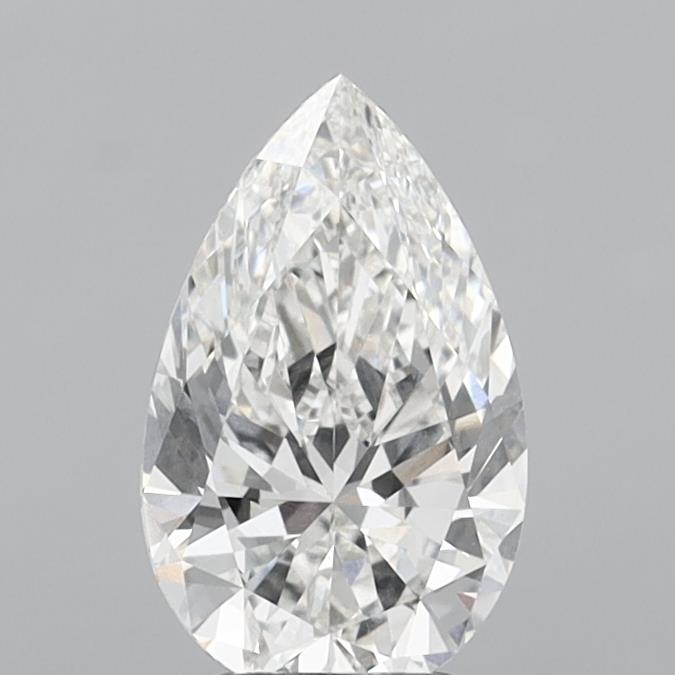 3.06 Carat Pear Shaped, Excellent Cut, G Color, VS1 Clarity, IGI Certified Lab Grown Diamond