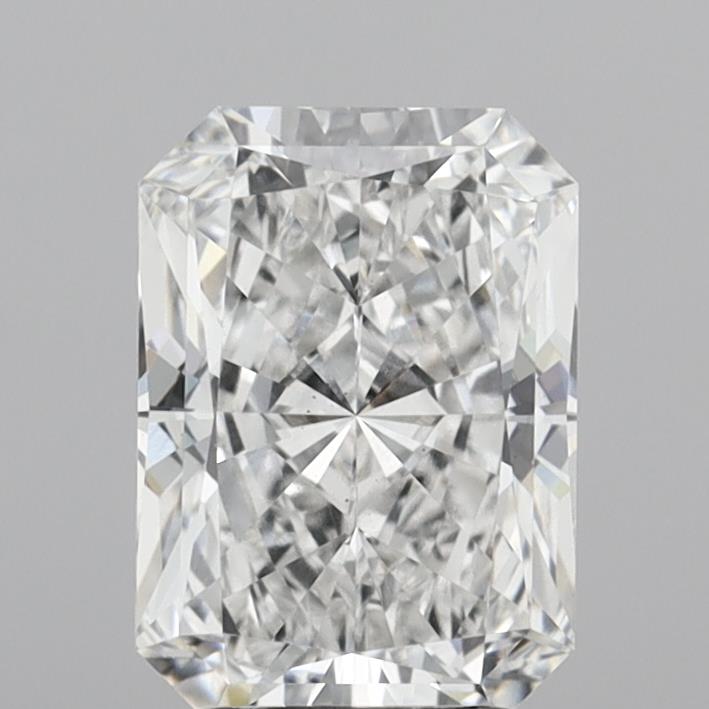 2.75 Carat Radiant Shaped, Ideal Cut, E Color, VS2 Clarity, IGI Certified Lab Grown Diamond