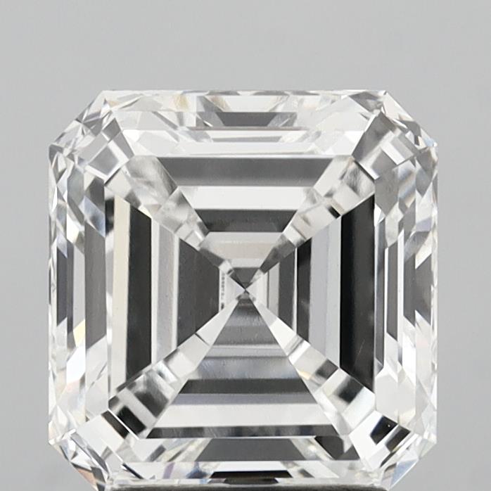 3.02 Carat Asscher Shaped, Excellent Cut, F Color, VVS2 Clarity, IGI Certified Lab Grown Diamond