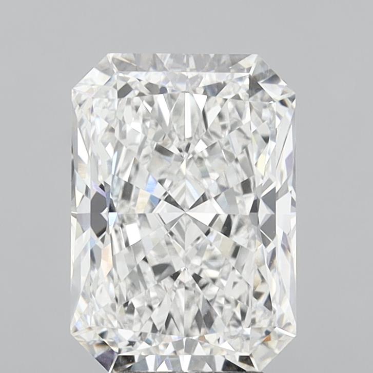 6.04 Carat Radiant Shaped, Ideal Cut, E Color, VVS2 Clarity, IGI Certified Lab Grown Diamond