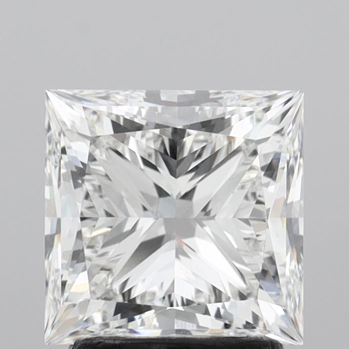 2.51 Carat Princess Shaped, Ideal Cut, E Color, VVS1 Clarity, IGI Certified Lab Grown Diamond