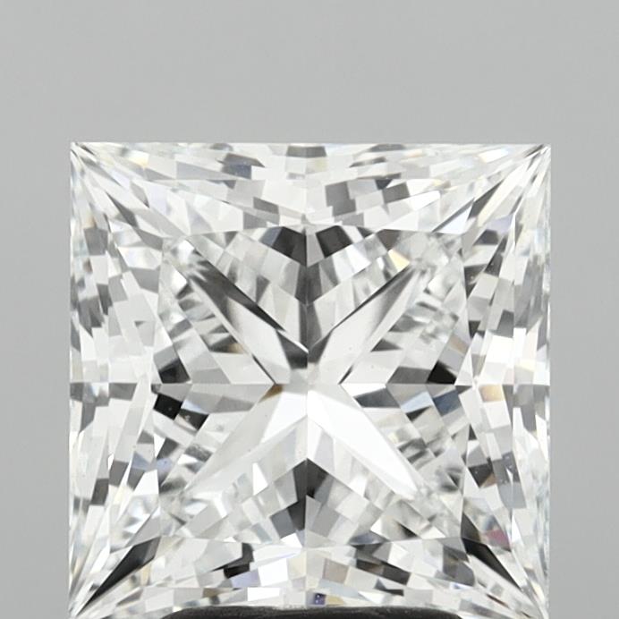 4.07 Carat Princess Shaped, Ideal Cut, F Color, VS1 Clarity, IGI Certified Lab Grown Diamond