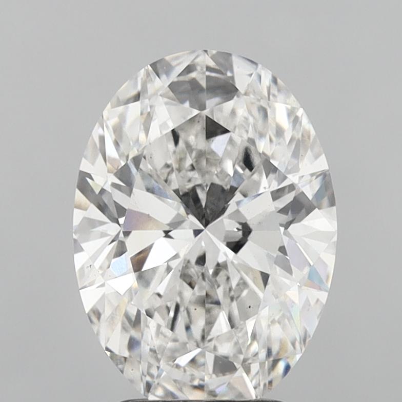 3.05 Carat Oval Shaped, Ideal Cut, F Color, SI1 Clarity, IGI Certified Lab Grown Diamond