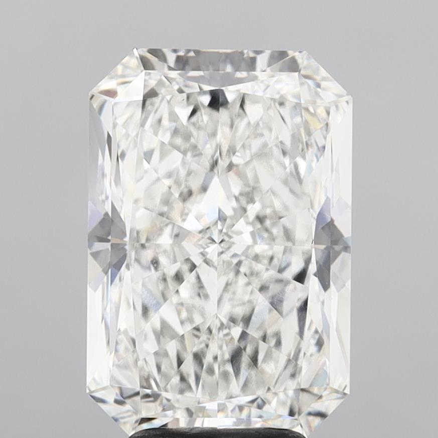 5.02 Carat Radiant Shaped, Excellent Cut, F Color, VVS2 Clarity, IGI Certified Lab Grown Diamond