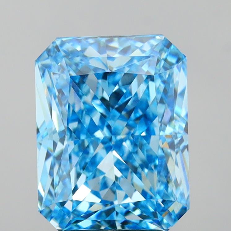 5.09 Carat Radiant Shaped, Excellent Cut, VS1 Clarity, IGI Certified Lab Grown Diamond