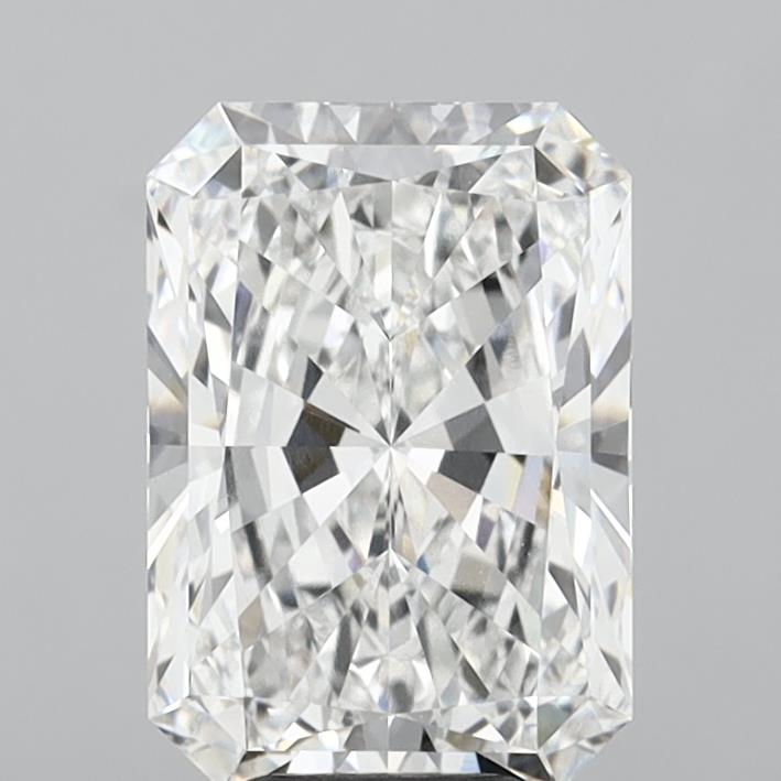 6.03 Carat Radiant Shaped, Ideal Cut, E Color, VVS2 Clarity, IGI Certified Lab Grown Diamond