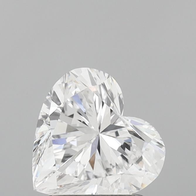 1.48 Carat Heart Shaped, Very Good Cut, D Color, VVS1 Clarity, IGI Certified Lab Grown Diamond