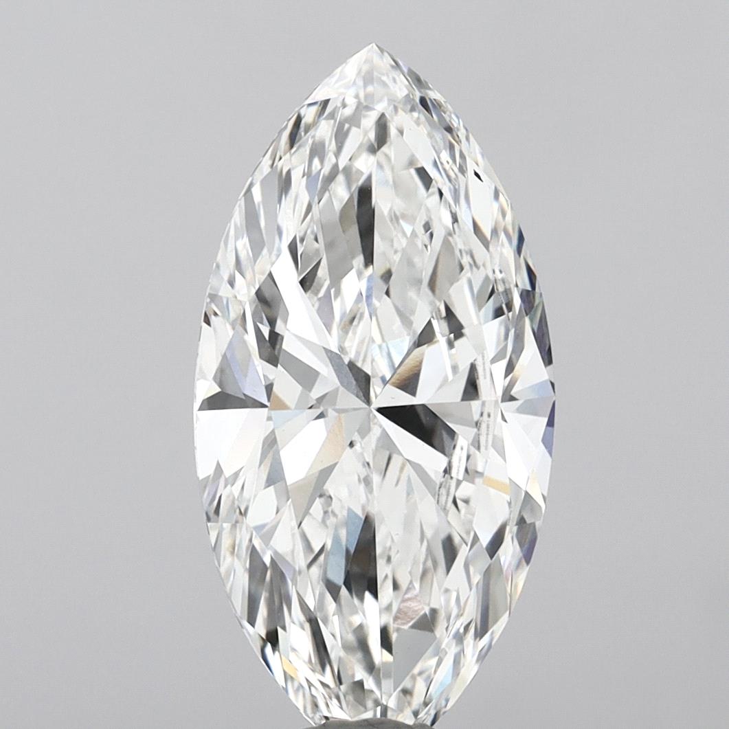 9.05 Carat Marquise Shaped, Excellent Cut, F Color, VVS2 Clarity, IGI Certified Lab Grown Diamond