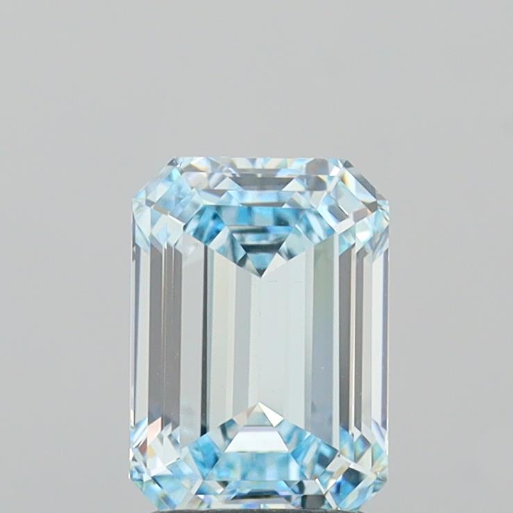 2.05 Carat Emerald Shaped, Ideal Cut, VVS2 Clarity, IGI Certified Lab Grown Diamond