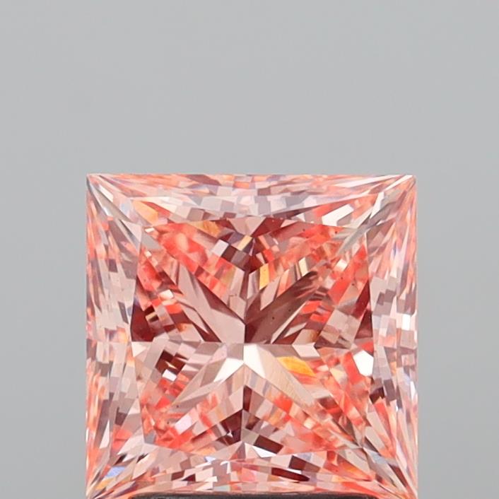 2.52 Carat Princess Shaped, Ideal Cut, VS2 Clarity, IGI Certified Lab Grown Diamond