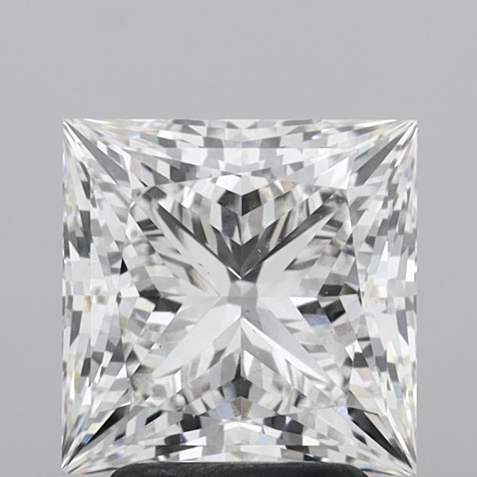 3.10 Carat Princess Shaped, Ideal Cut, F Color, VS1 Clarity, IGI Certified Lab Grown Diamond