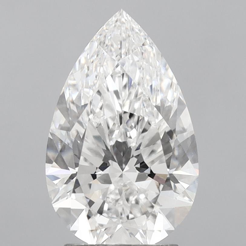 3.04 Carat Pear Shaped, Ideal Cut, E Color, VS1 Clarity, IGI Certified Lab Grown Diamond