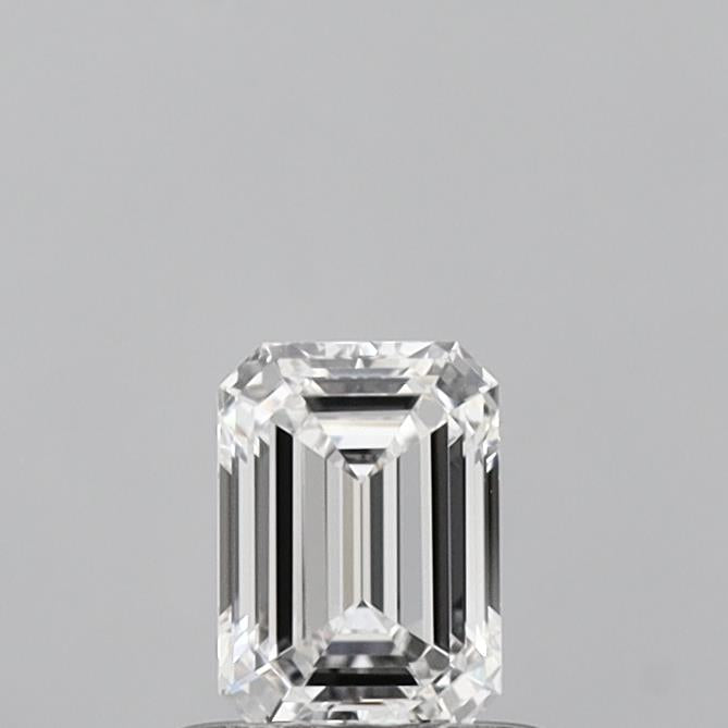 0.60 Carat Emerald Shaped, Ideal Cut, D Color, VVS1 Clarity, IGI Certified Lab Grown Diamond