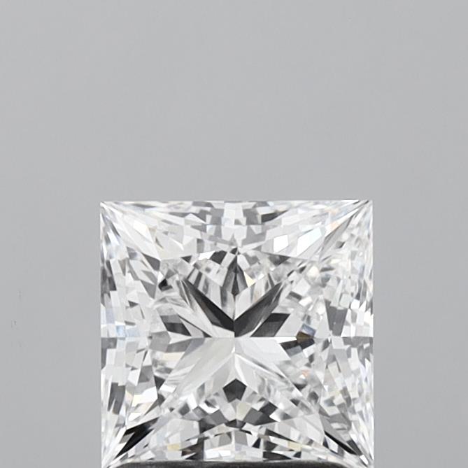 1.60 Carat Princess Shaped, Ideal Cut, D Color, VVS2 Clarity, IGI Certified Lab Grown Diamond