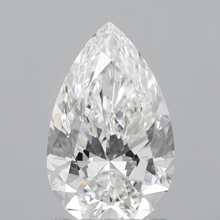 1.73 Carat Pear Shaped, Ideal Cut, E Color, VS2 Clarity, IGI Certified Lab Grown Diamond