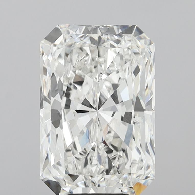 7.04 Carat Radiant Shaped, Ideal Cut, F Color, VS1 Clarity, IGI Certified Lab Grown Diamond