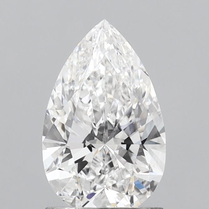 1.41 Carat Pear Shaped, Ideal Cut, E Color, VS1 Clarity, IGI Certified Lab Grown Diamond