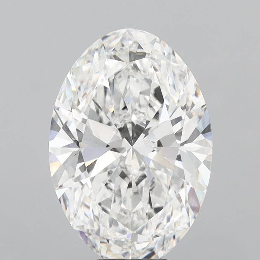 8.10 Carat Oval Shaped, Ideal Cut, E Color, VVS2 Clarity, IGI Certified Lab Grown Diamond