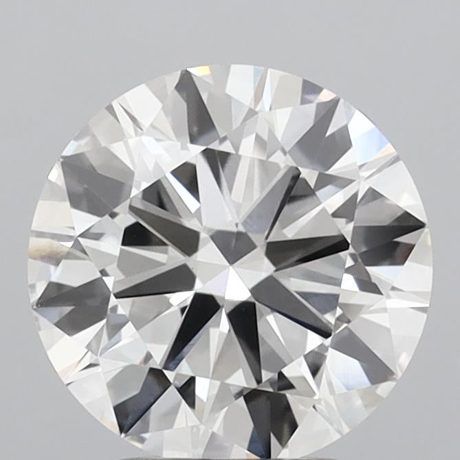 3.00 Carat Round Shaped, Excellent Cut, F Color, VVS2 Clarity, IGI Certified Lab Grown Diamond