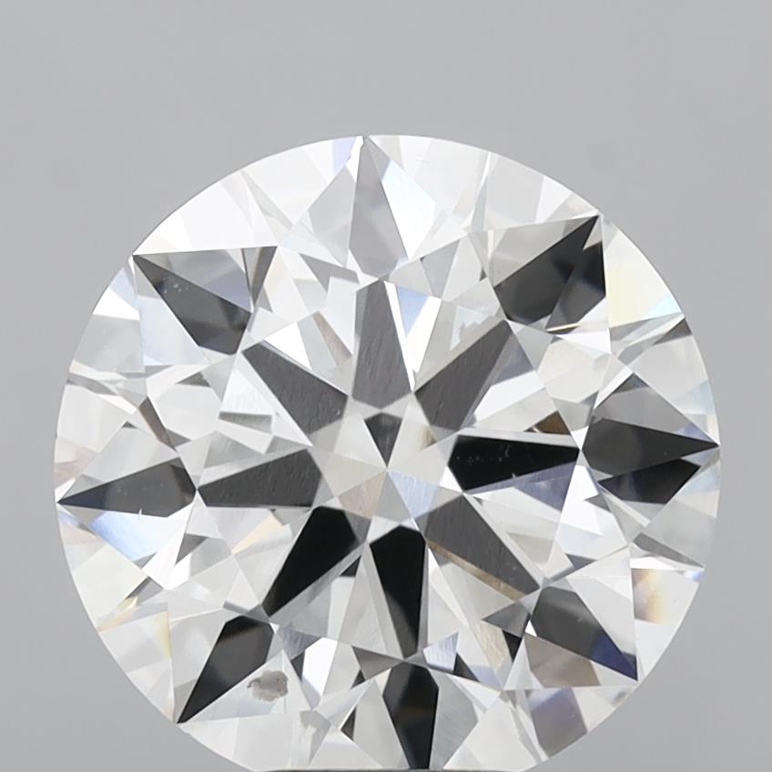 6.04 Carat Round Shaped, Ideal Cut, F Color, VVS2 Clarity, IGI Certified Lab Grown Diamond