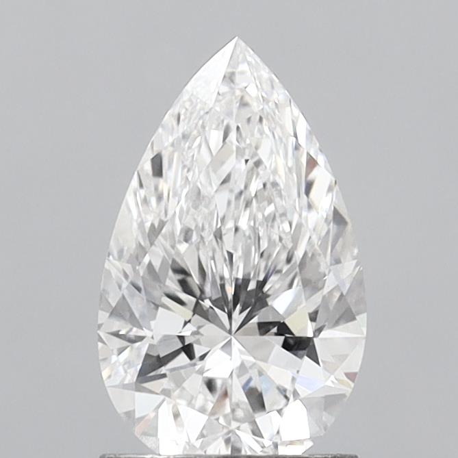 1.43 Carat Pear Shaped, Ideal Cut, E Color, VVS2 Clarity, IGI Certified Lab Grown Diamond