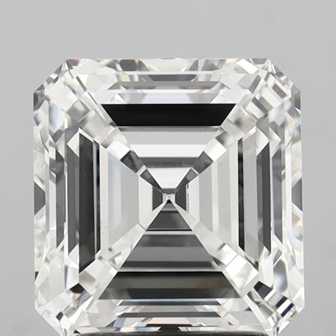 3.02 Carat Asscher Shaped, Ideal Cut, F Color, VVS2 Clarity, IGI Certified Lab Grown Diamond