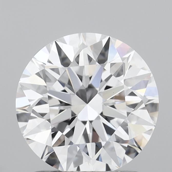 1.54 Carat Round Shaped, Ideal Cut, D Color, VVS2 Clarity, IGI Certified Lab Grown Diamond