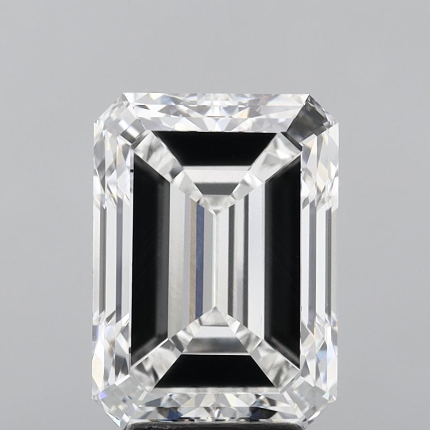 5.04 Carat Emerald Shaped, Excellent Cut, F Color, VVS2 Clarity, IGI Certified Lab Grown Diamond