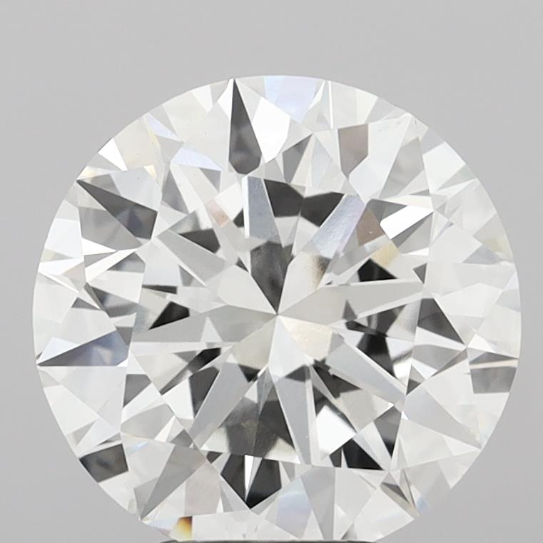 5.07 Carat Round Shaped, Excellent Cut, F Color, VVS2 Clarity, IGI Certified Lab Grown Diamond