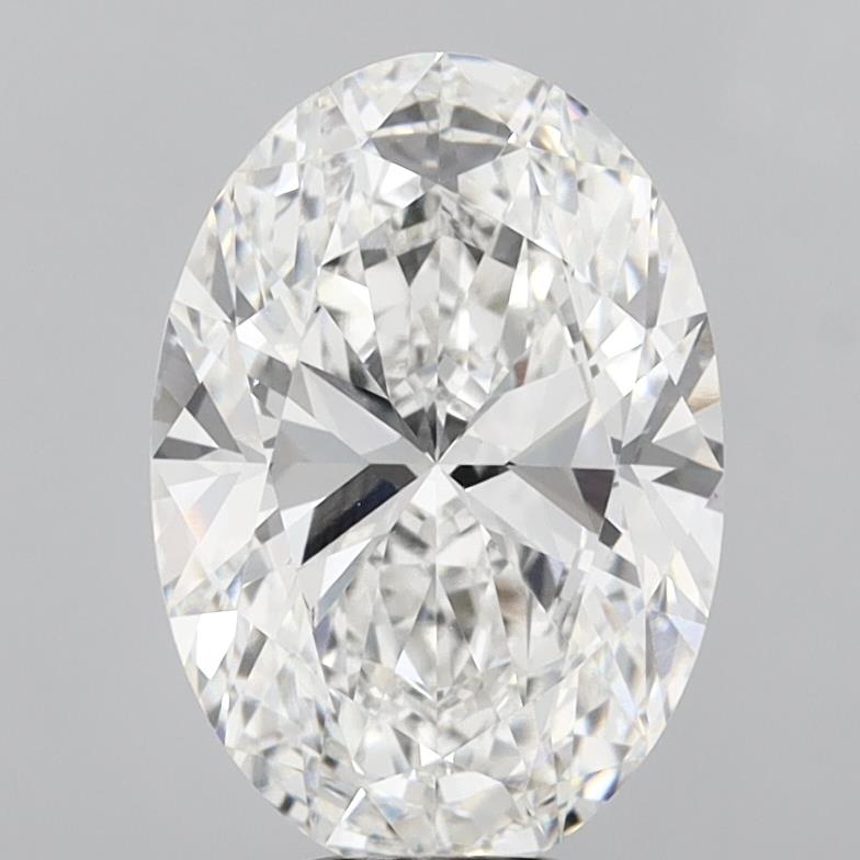 7.08 Carat Oval Shaped, Ideal Cut, F Color, VVS2 Clarity, IGI Certified Lab Grown Diamond