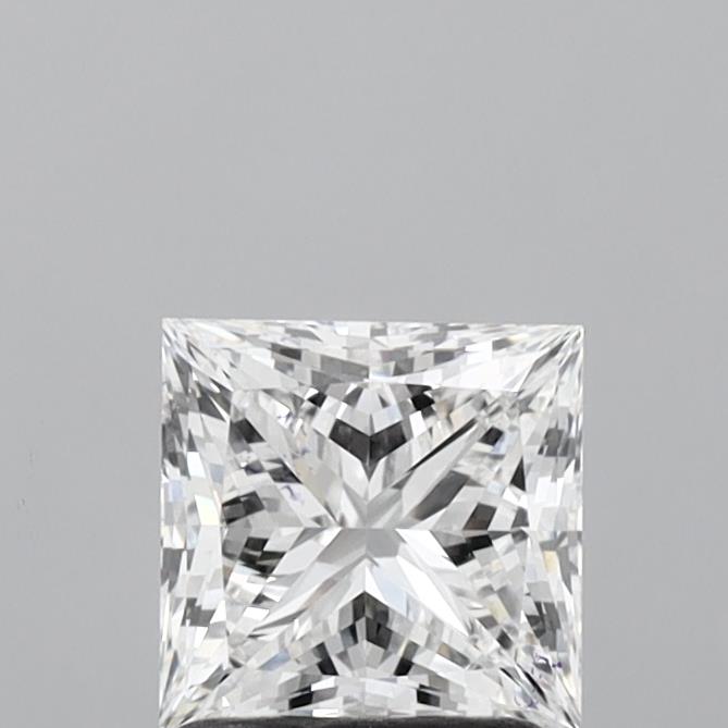 1.52 Carat Princess Shaped, Ideal Cut, F Color, VVS2 Clarity, IGI Certified Lab Grown Diamond