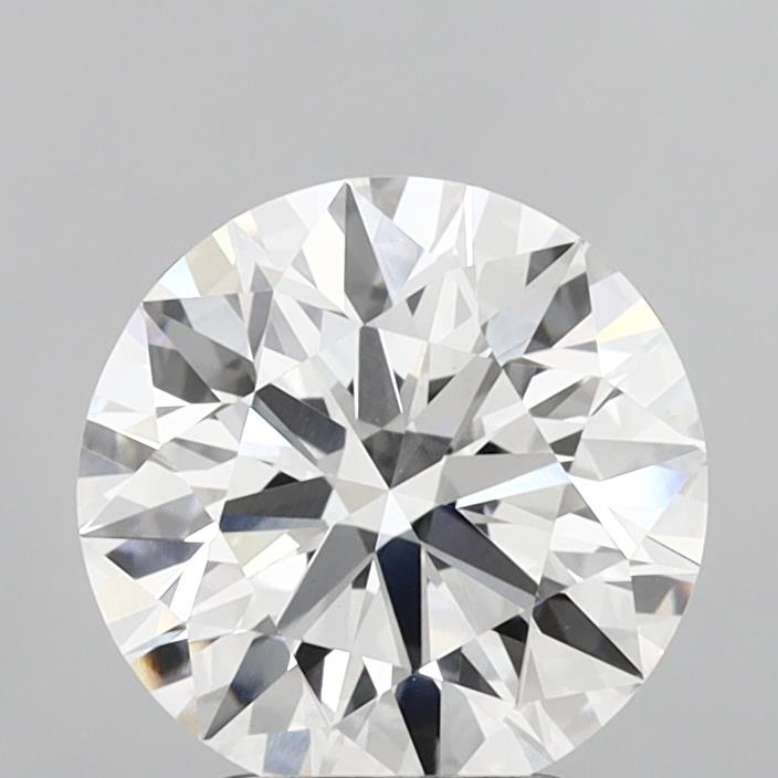 3.03 Carat Round Shaped, Ideal Cut, E Color, VVS2 Clarity, IGI Certified Lab Grown Diamond
