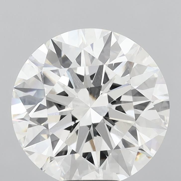 8.09 Carat Round Shaped, Ideal Cut, F Color, VVS2 Clarity, IGI Certified Lab Grown Diamond