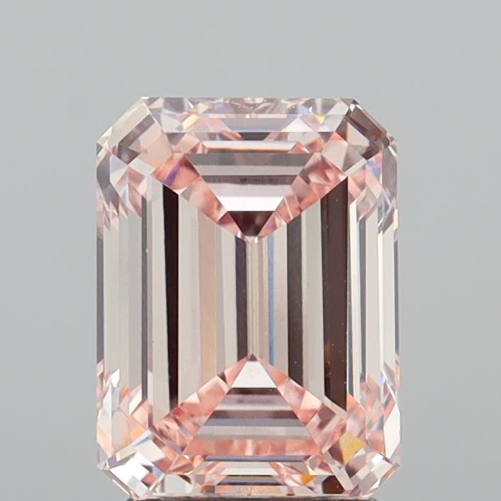 2.94 Carat Emerald Shaped, Ideal Cut, VS1 Clarity, IGI Certified Lab Grown Diamond