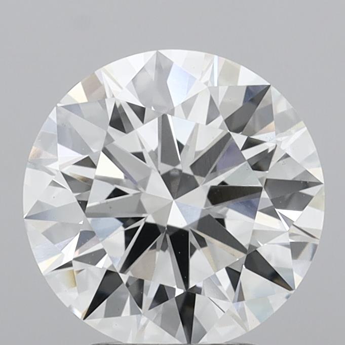 3.09 Carat Round Shaped, Ideal Cut, E Color, VS2 Clarity, IGI Certified Lab Grown Diamond