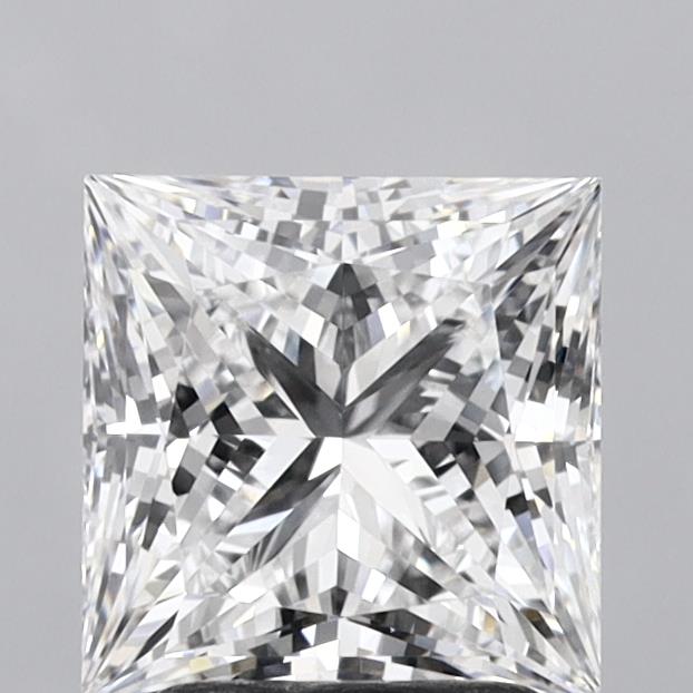 2.44 Carat Princess Shaped, Ideal Cut, E Color, VVS2 Clarity, IGI Certified Lab Grown Diamond