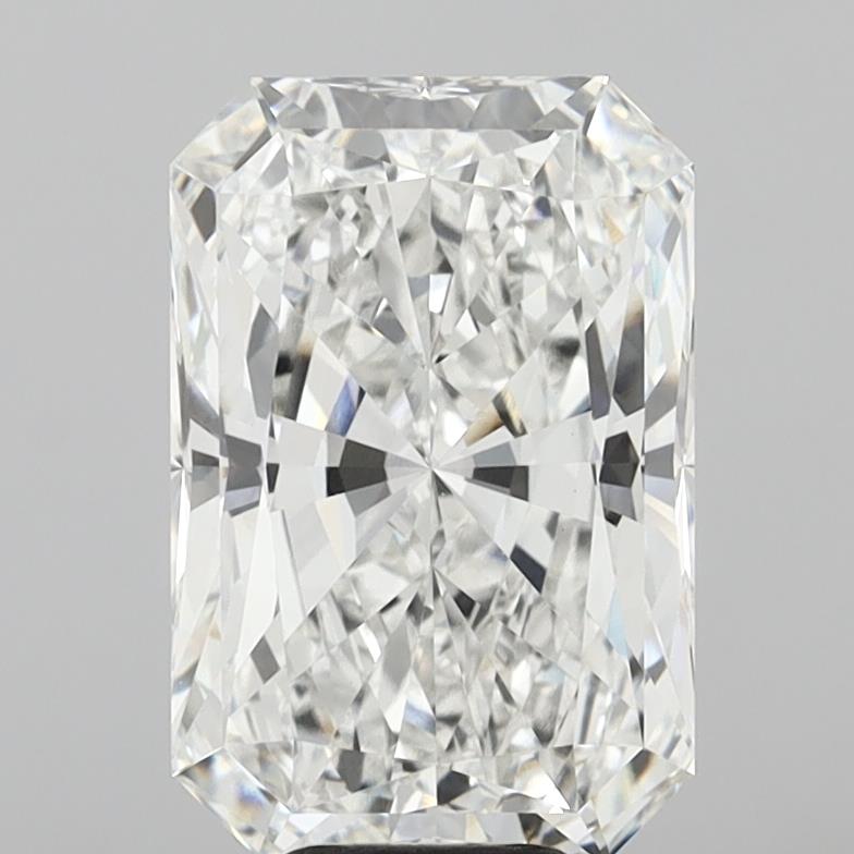 8.07 Carat Radiant Shaped, Ideal Cut, F Color, VVS2 Clarity, IGI Certified Lab Grown Diamond