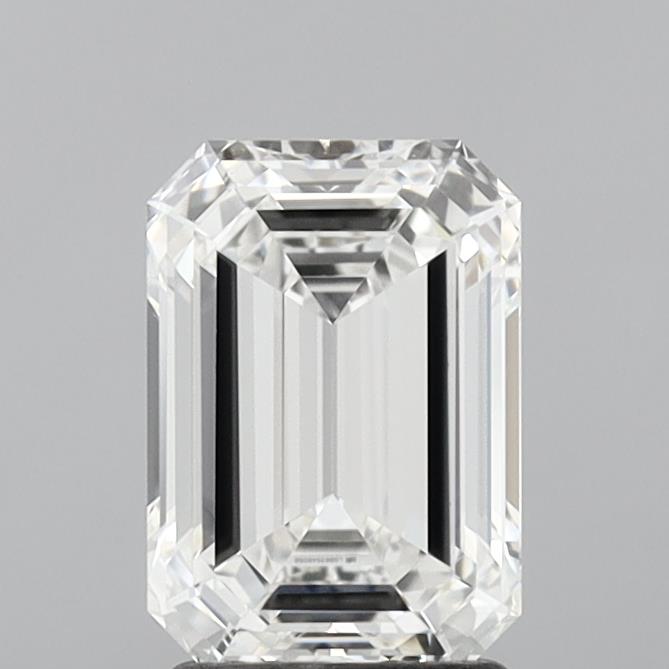 2.03 Carat Emerald Shaped, Ideal Cut, F Color, VVS1 Clarity, IGI Certified Lab Grown Diamond