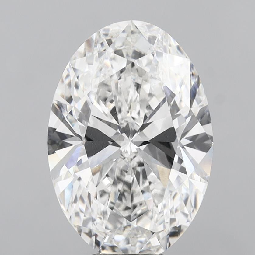 8.02 Carat Oval Shaped, Ideal Cut, F Color, VVS2 Clarity, IGI Certified Lab Grown Diamond