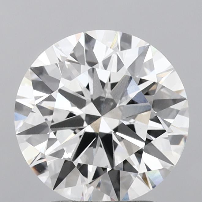 2.70 Carat Round Shaped, Ideal Cut, F Color, VVS2 Clarity, IGI Certified Lab Grown Diamond