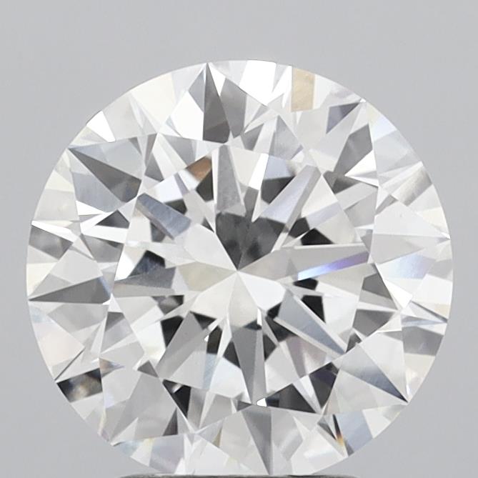 3.05 Carat Round Shaped, Excellent Cut, E Color, VVS2 Clarity, IGI Certified Lab Grown Diamond