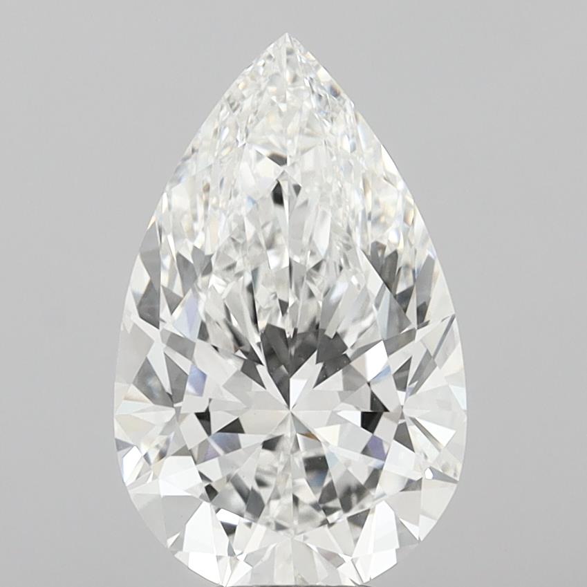 7.01 Carat Pear Shaped, Ideal Cut, F Color, VS1 Clarity, IGI Certified Lab Grown Diamond