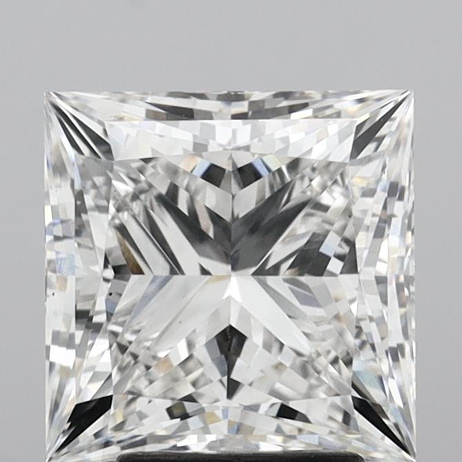 3.98 Carat Princess Shaped, Ideal Cut, G Color, VS2 Clarity, IGI Certified Lab Grown Diamond