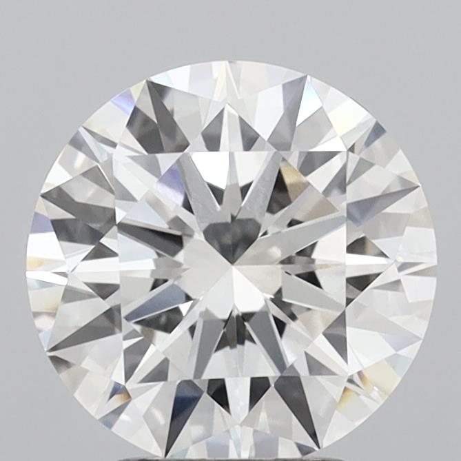 3.06 Carat Round Shaped, Ideal Cut, H Color, VVS2 Clarity, IGI Certified Lab Grown Diamond