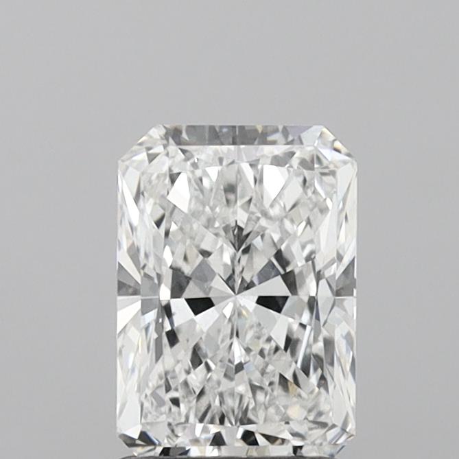 1.53 Carat Radiant Shaped, Ideal Cut, E Color, VVS2 Clarity, IGI Certified Lab Grown Diamond