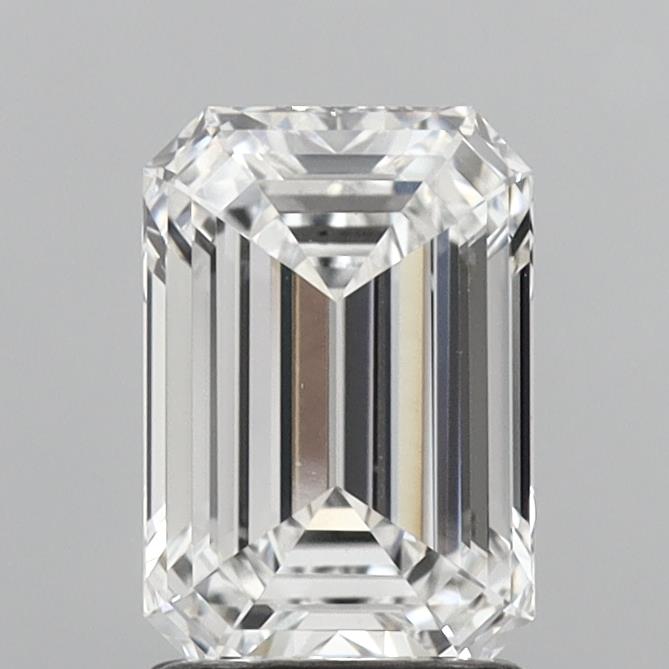 2.04 Carat Emerald Shaped, Ideal Cut, E Color, VS1 Clarity, IGI Certified Lab Grown Diamond