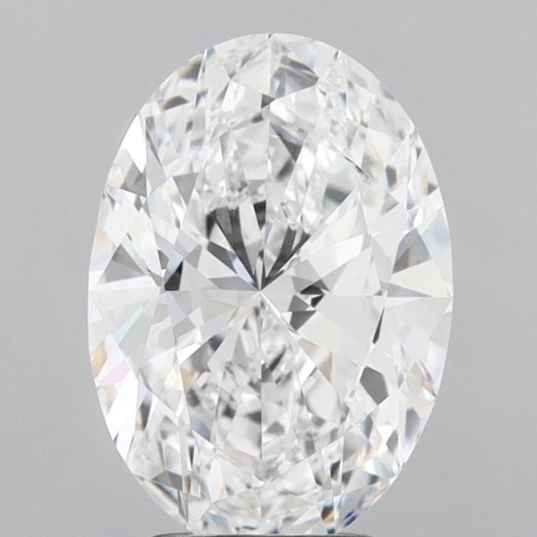3.01 Carat Oval Shaped, Ideal Cut, D Color, VVS2 Clarity, IGI Certified Lab Grown Diamond