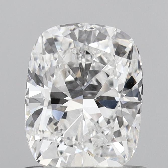 0.96 Carat Cushion Shaped, Ideal Cut, D Color, VVS2 Clarity, IGI Certified Lab Grown Diamond